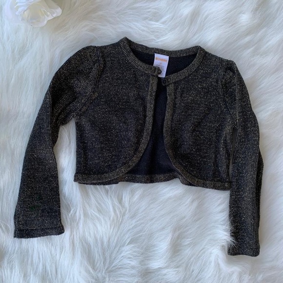 2 Gymboree black dresses. 1 black shine cardigan - Picture 3 of 10